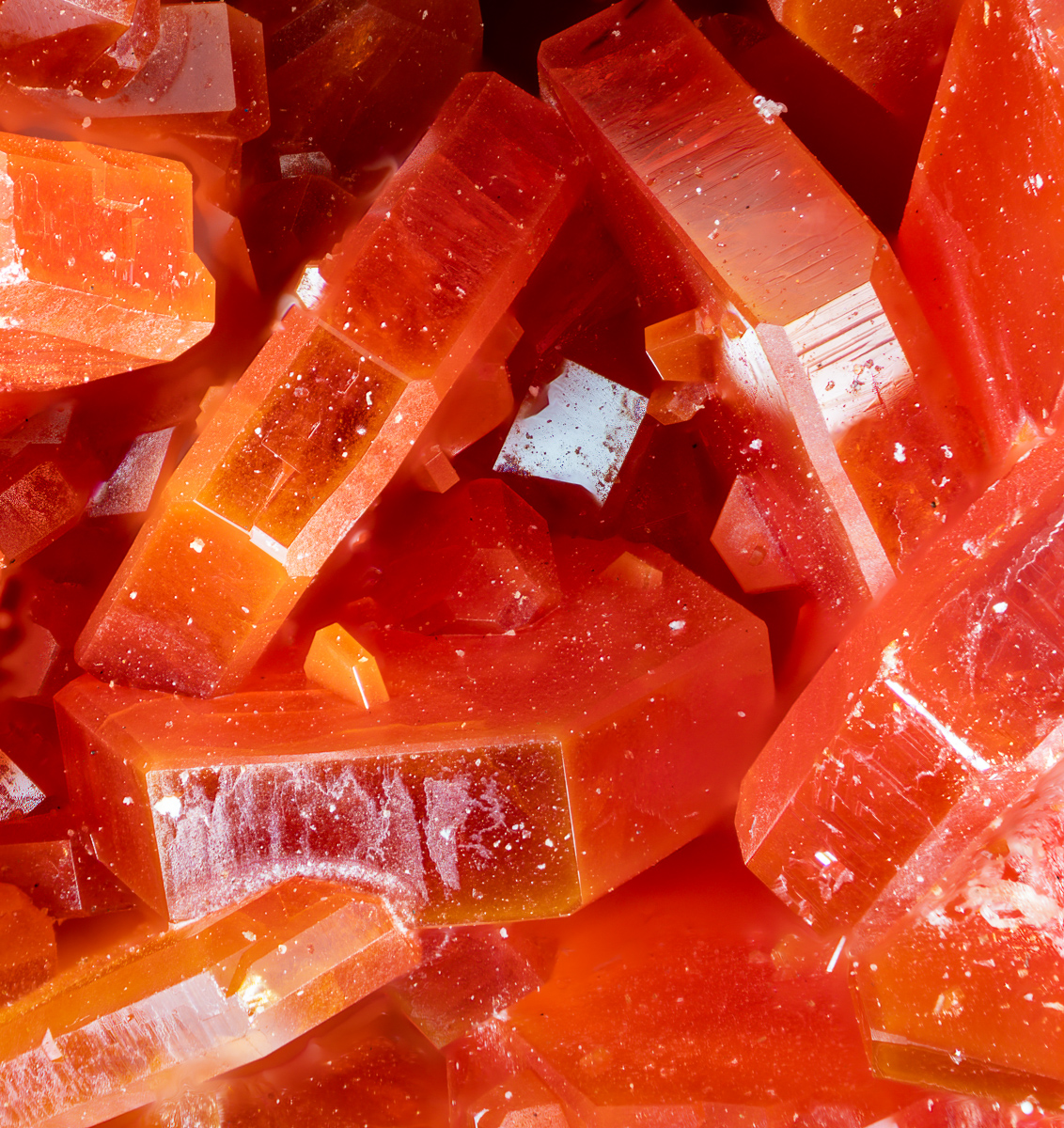 Crystals of vanadinite